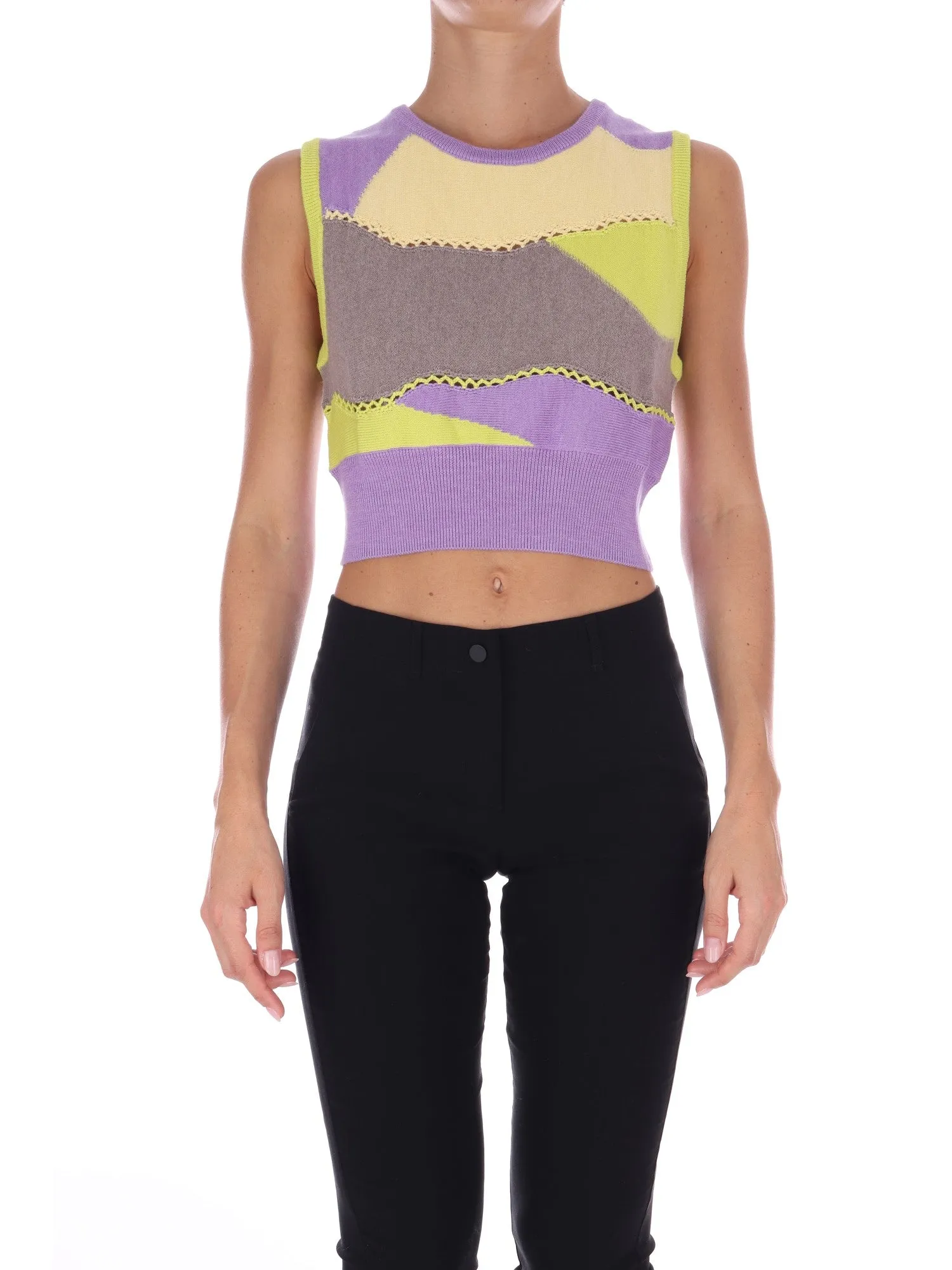 23FA9052WOOL Gilet cropped