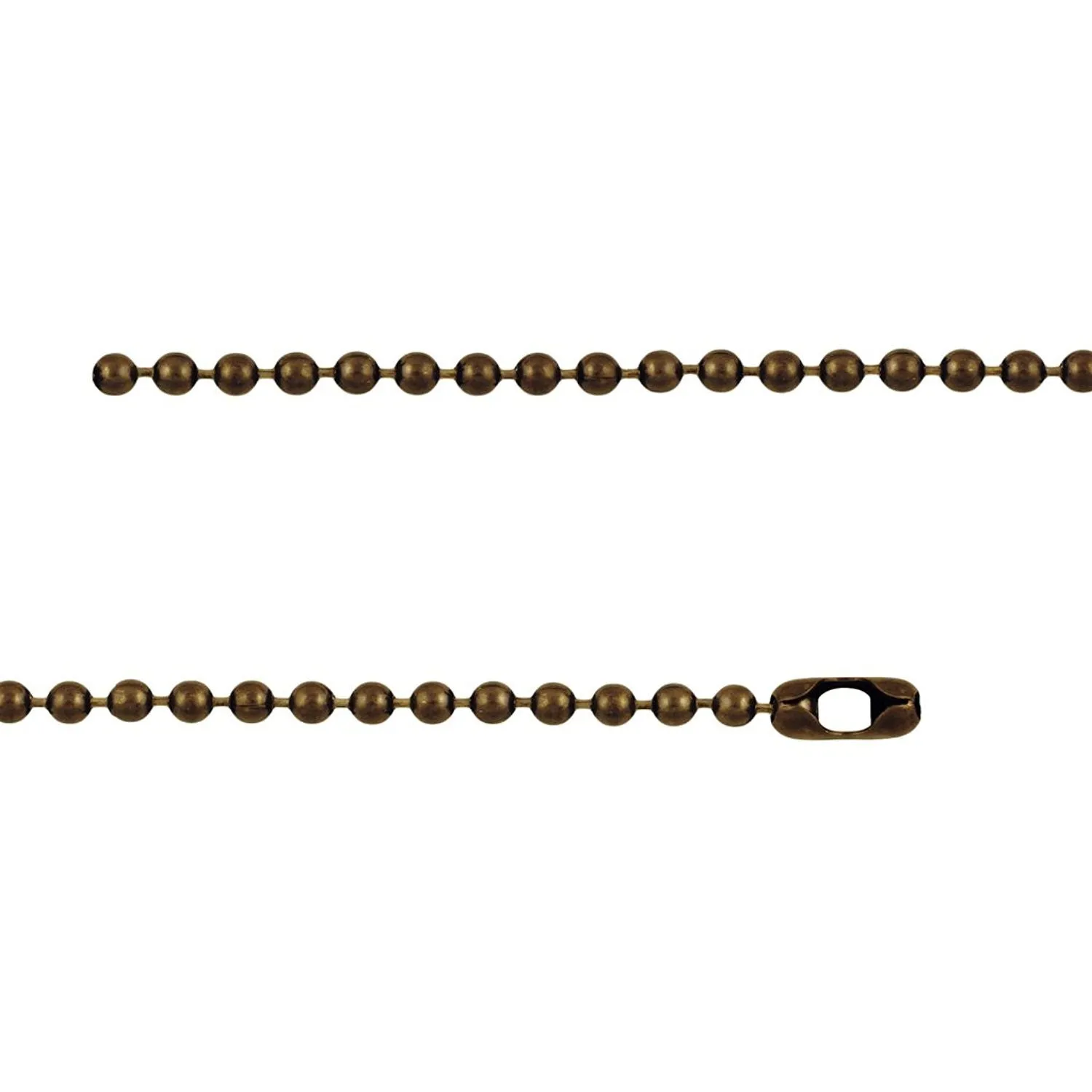 4.8mm Large Antique Brass Ball Chain Necklace with Extra Durable Color Protect Finish