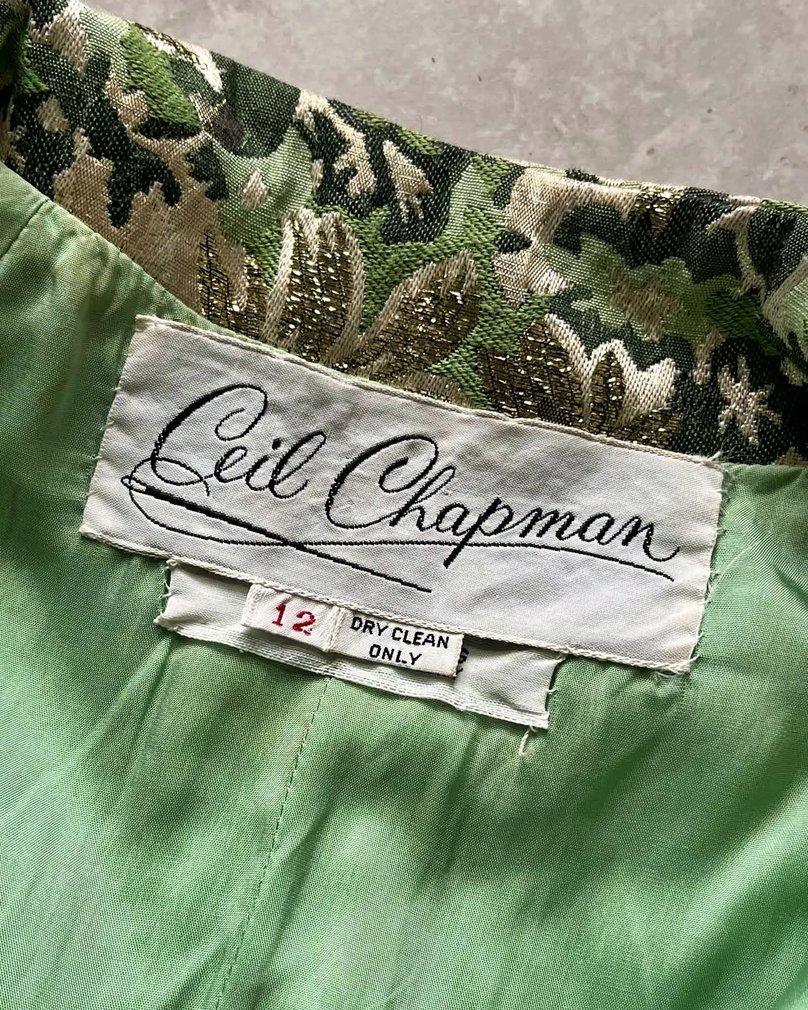 60s Ceil Chapman Brocade Pant Suit | S-M