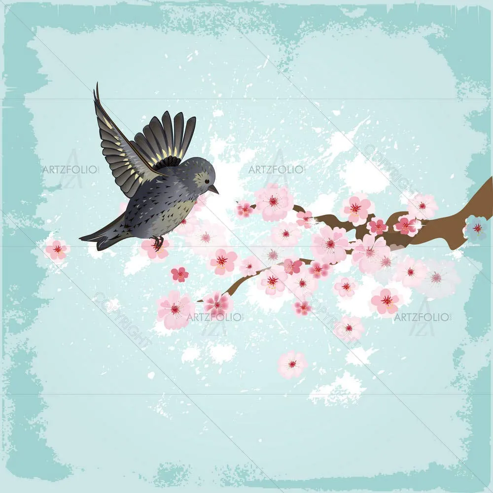 ArtzFolio Cute Bird D1 | Bulletin Board Notice Pin Board | Vision Soft Board Combo with Thumb Push Pins & Sticky Notes | Natural Brown Frame | 20 x 20 inch (51 x 51 cms)