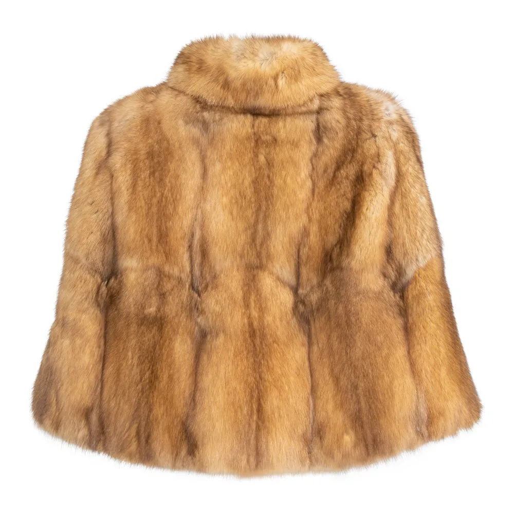 AVA Prestige Canadian sable short capelet
