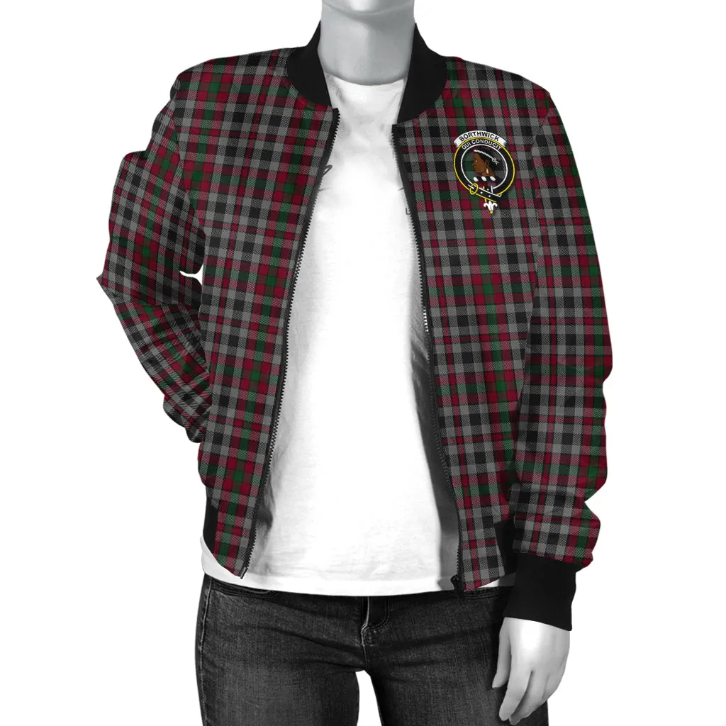 Borthwick Tartan Bomber Jacket with Family Crest