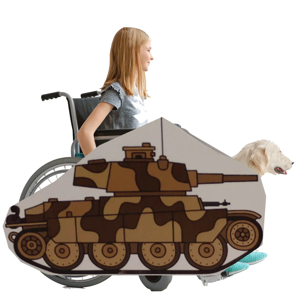 Camo Tank Wheelchair Costume Child's