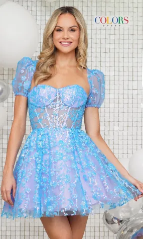 Colors Dress Short Party Dress 3329