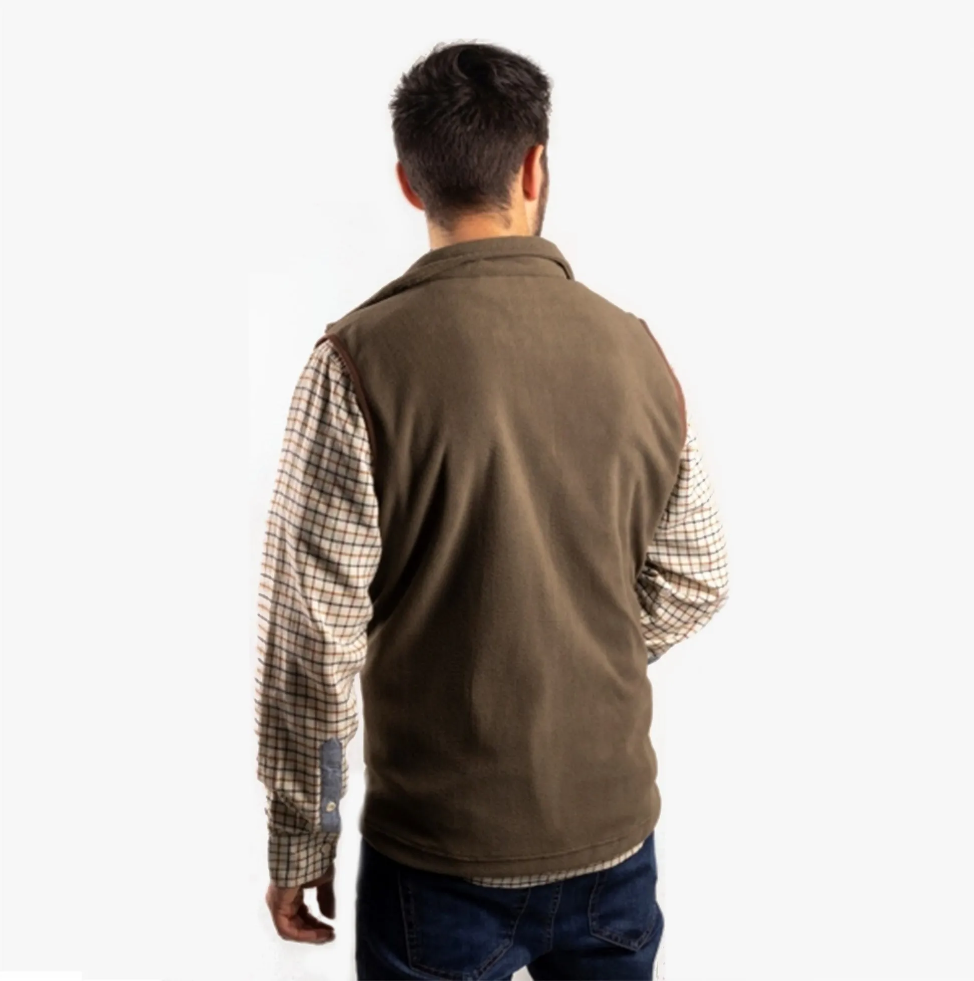 CONCORD FLEECE Mens Fleece Vest Body Warmer Green