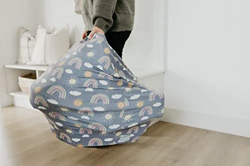 Copper Pearl Baby Car Seat Cover Canopy and Nursing Cover Multi-Use Stretchy 5 in 1 Gift Hope
