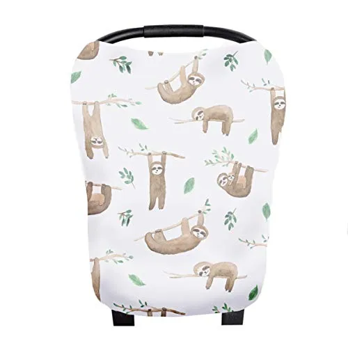 Copper Pearl Baby Car Seat Cover Canopy and Nursing Cover Multi-Use Stretchy 5 in 1 Gift"Noah", 4.8 Ounces