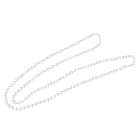 Designed in Paris SAM512B2 1.5M Imitation Pearl Necklace, White