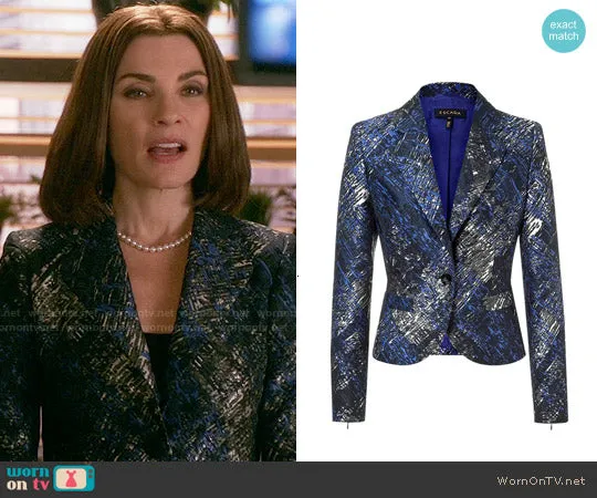 ESCADA METALLIC BASTAR BLAZER - 46 (XL)
