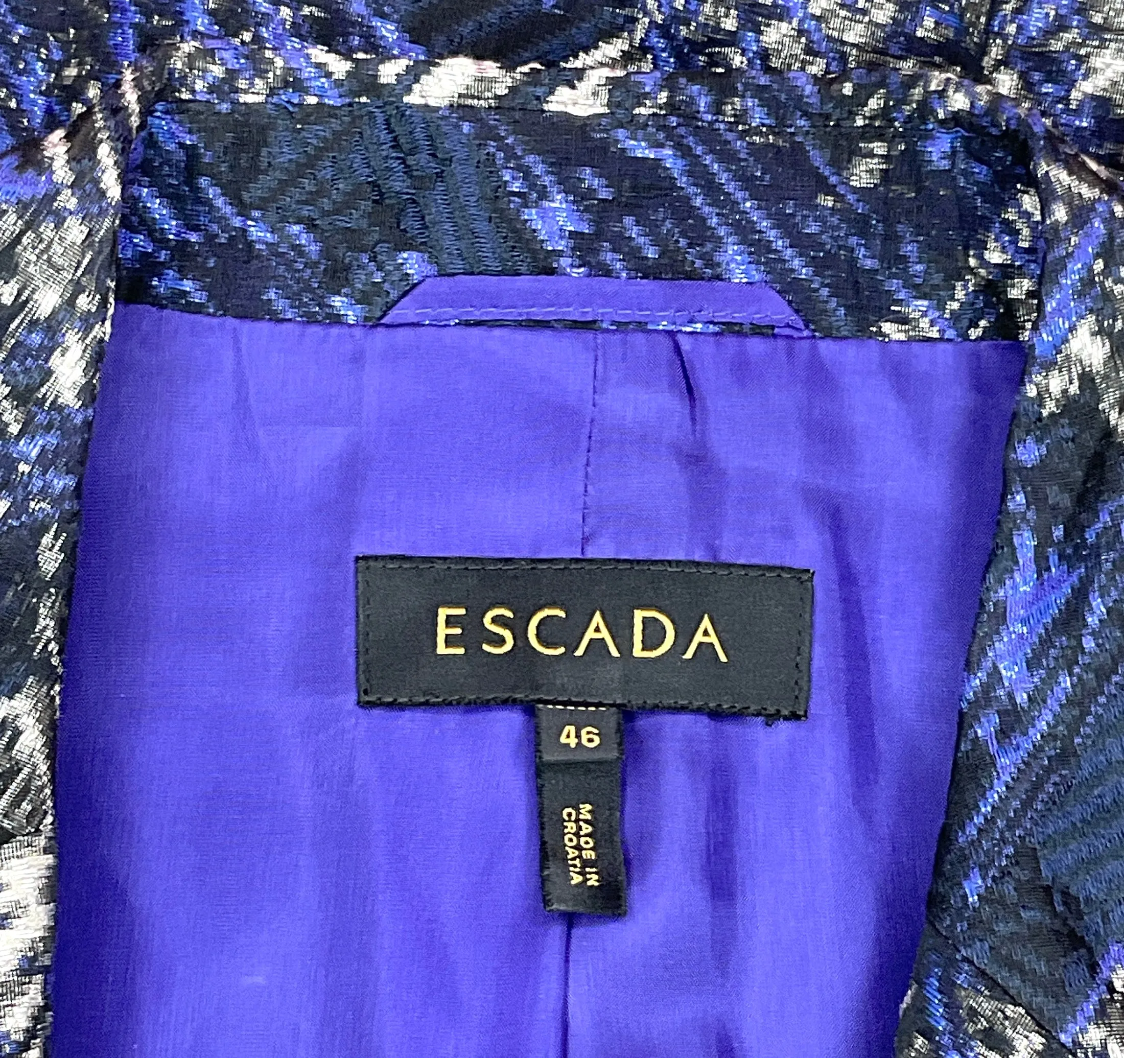 ESCADA METALLIC BASTAR BLAZER - 46 (XL)