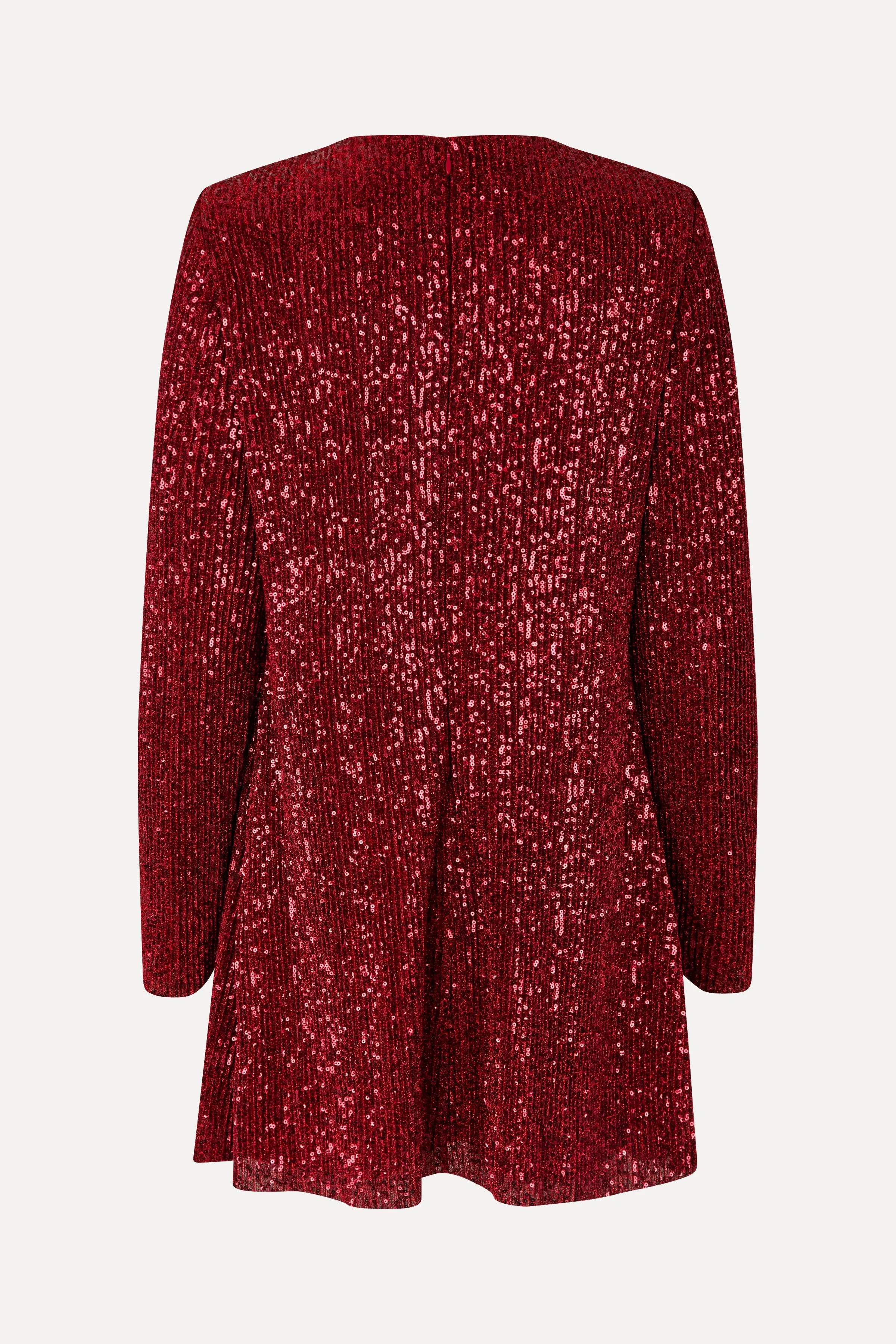 Fluid Short Dress - Bordeaux