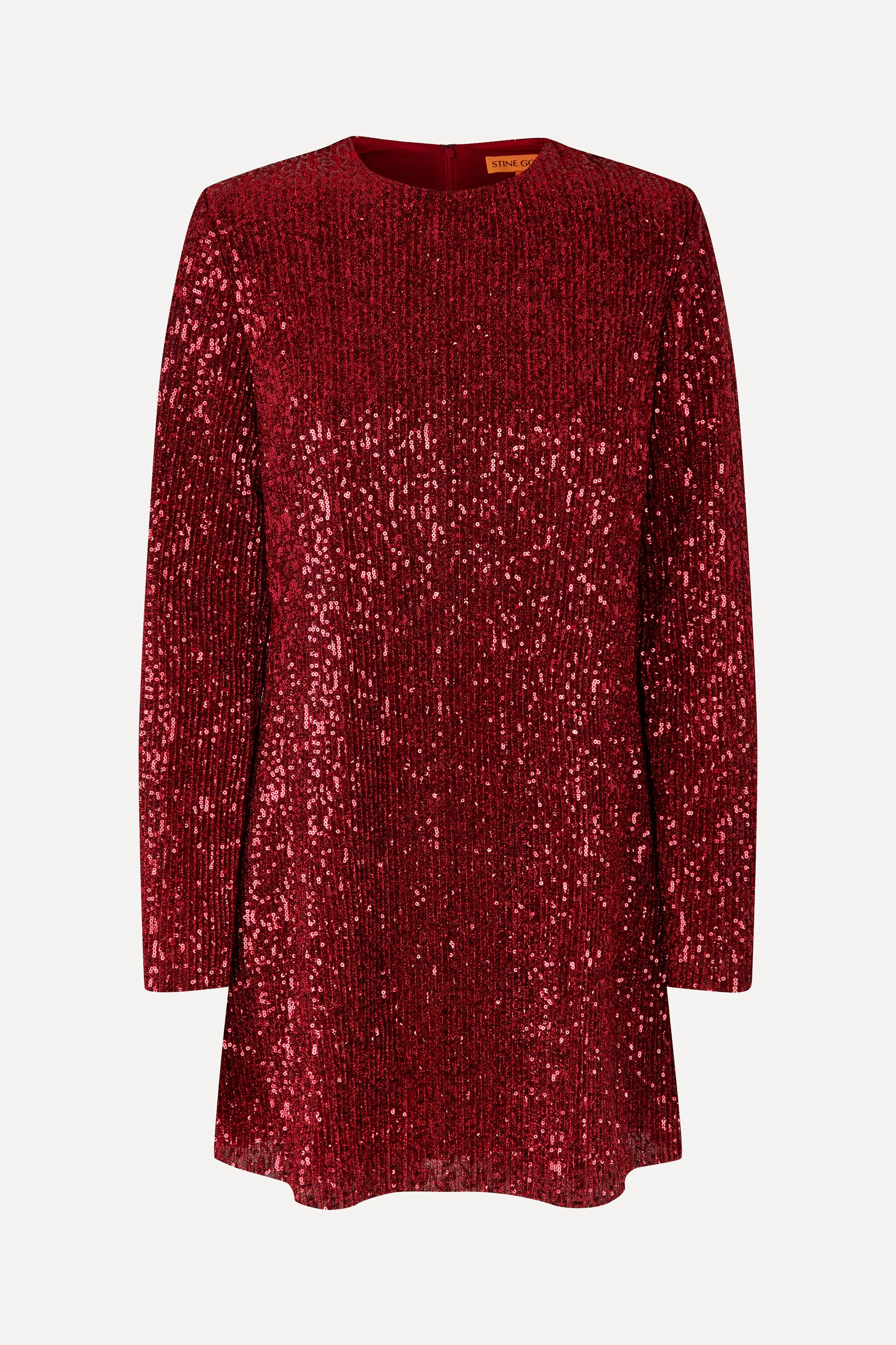 Fluid Short Dress - Bordeaux