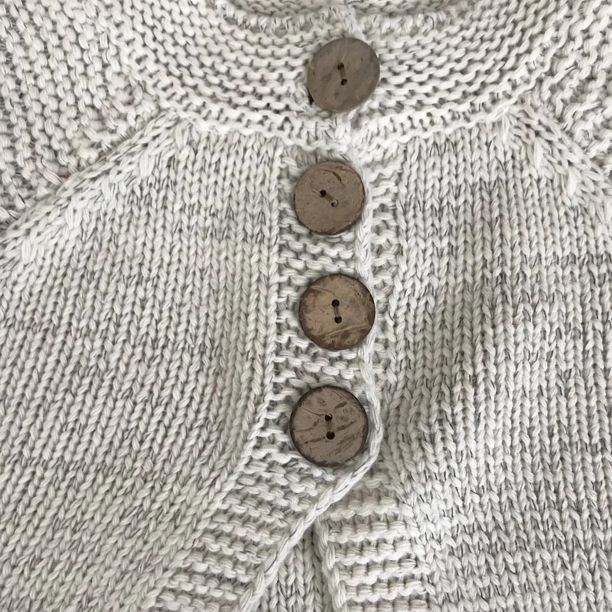 Grey Knitted Sweater Cardigan
