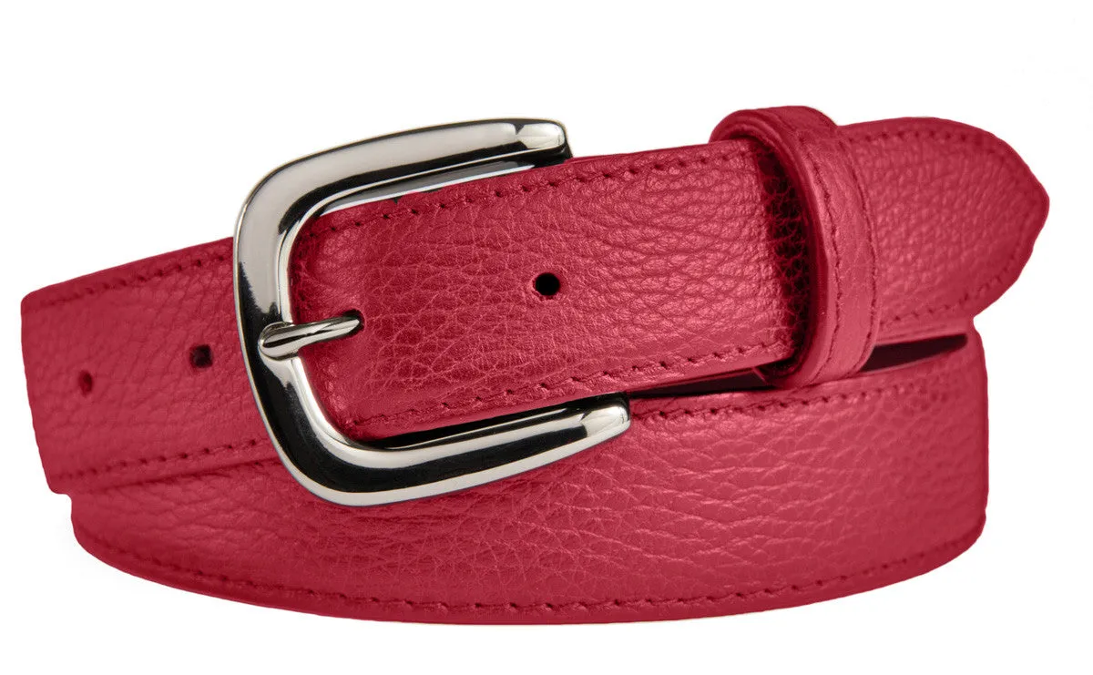 Hudson Belt, (1.25") Shiny Silver Buckle