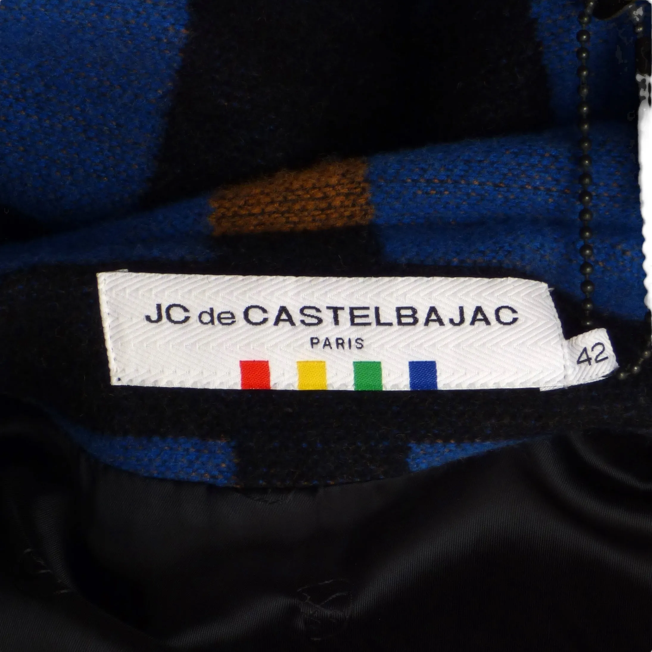 JC DE CASTELBAJAC- NWT Wool & Leather Moto Jacket, Size 12
