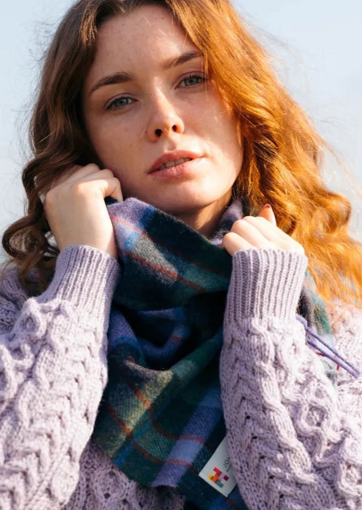 John Hanly Scarf | Denim Check