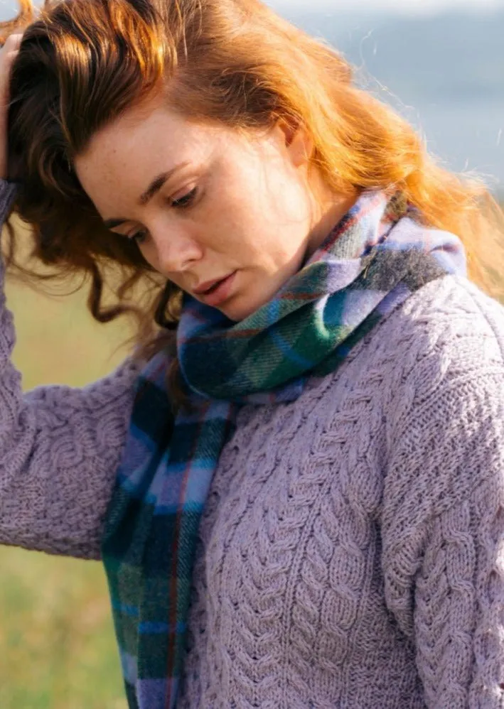 John Hanly Scarf | Denim Check