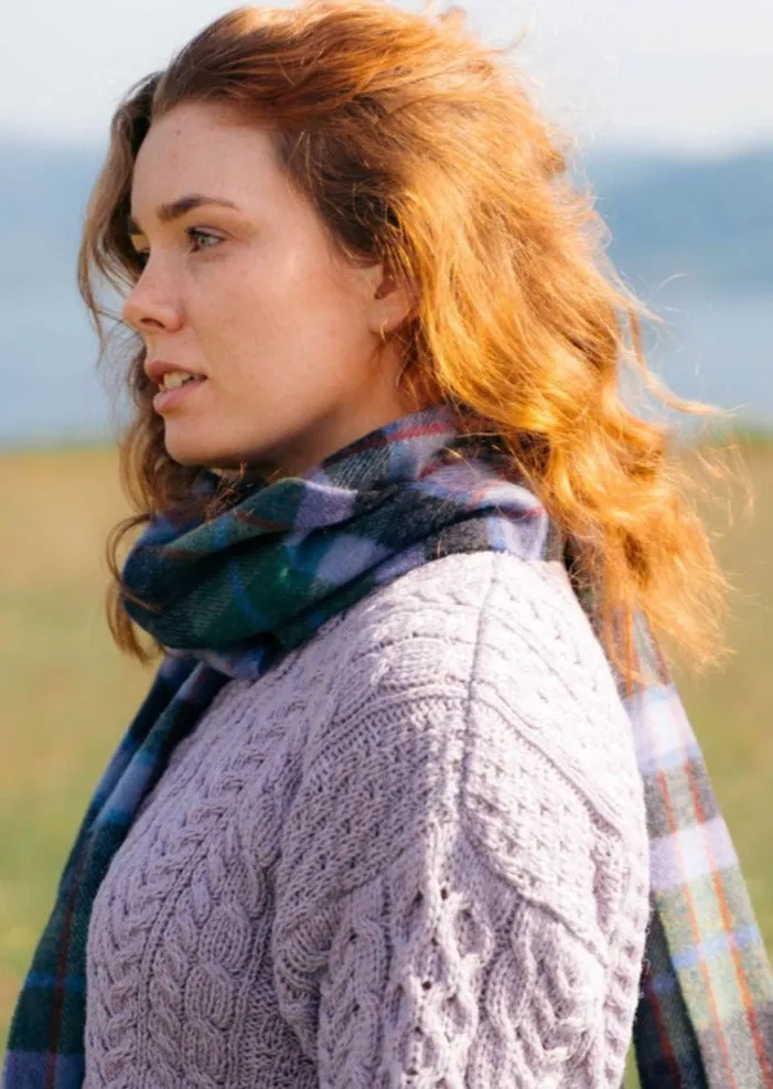 John Hanly Scarf | Denim Check