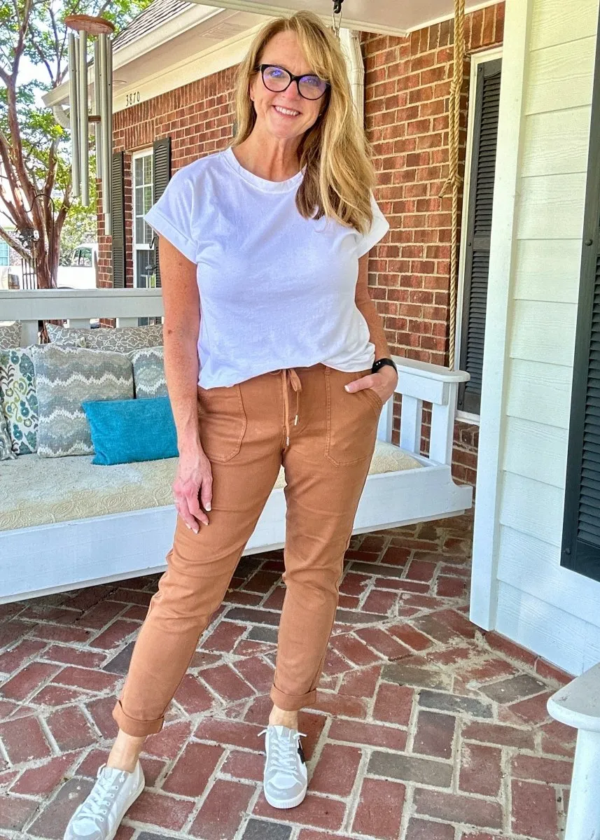 Judy Blue Jogger | High Waist | Camel