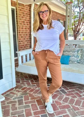 Judy Blue Jogger | High Waist | Camel