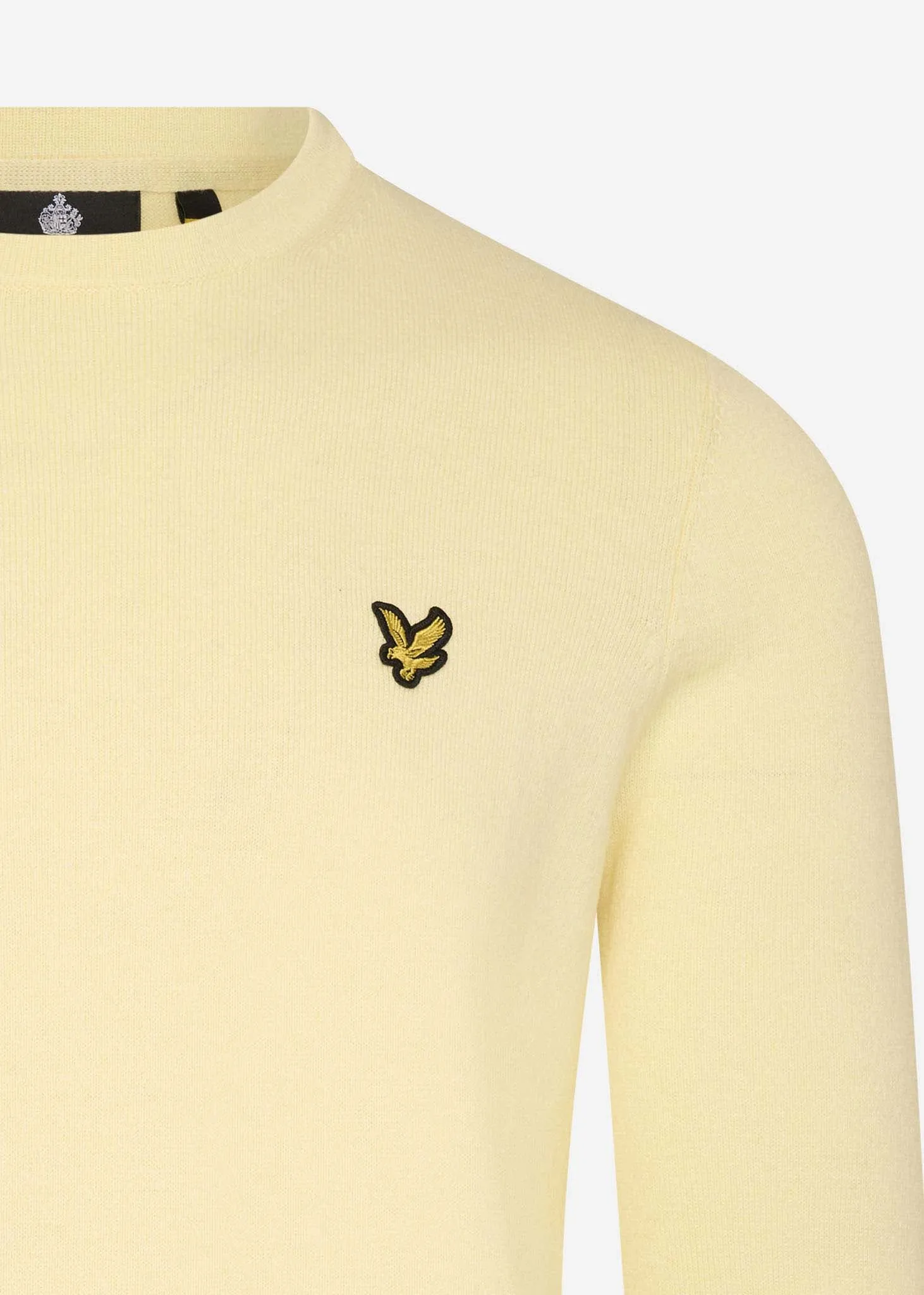 Merino crew jumper - lemon