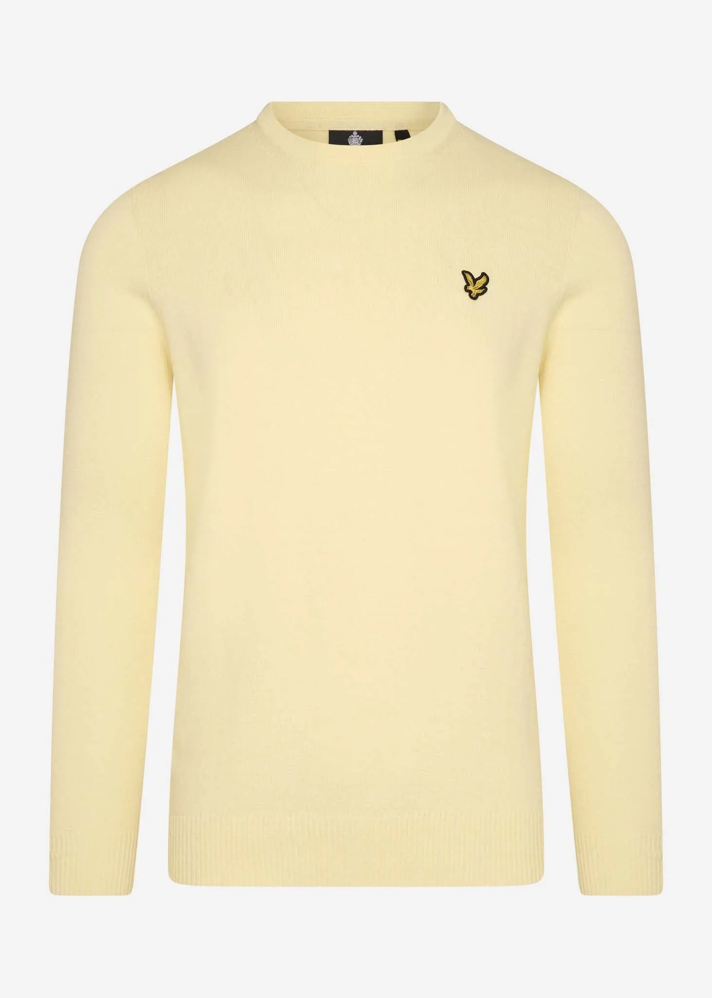 Merino crew jumper - lemon