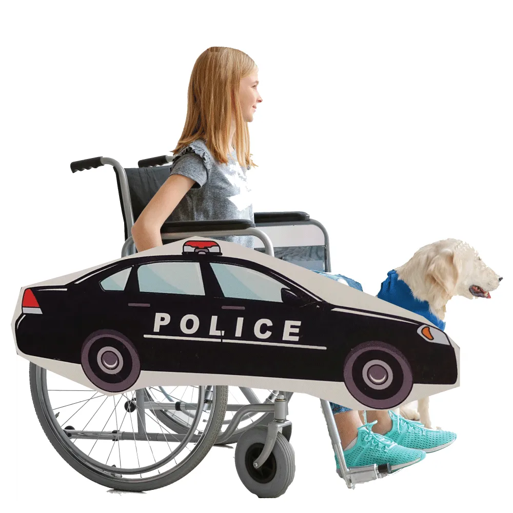 OS Police Car Wheelchair Costume Child's