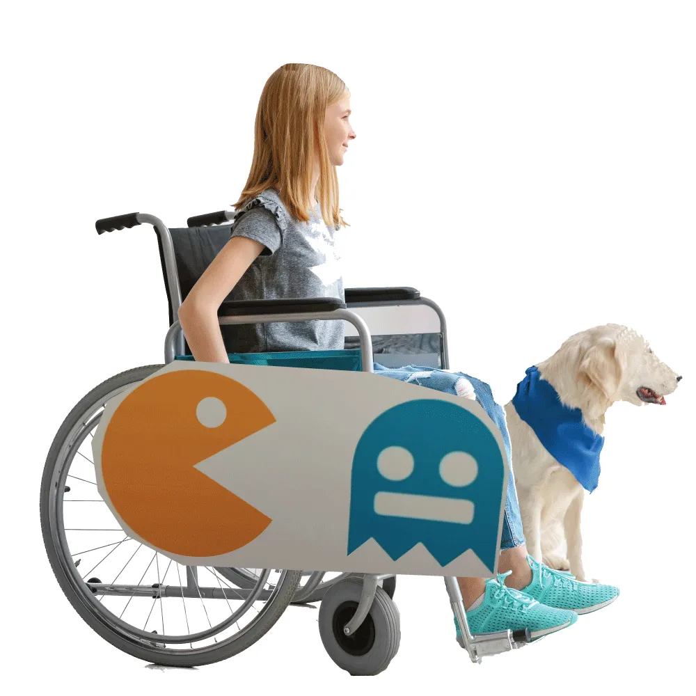 Pac gets Ghost Wheelchair Costume Child's