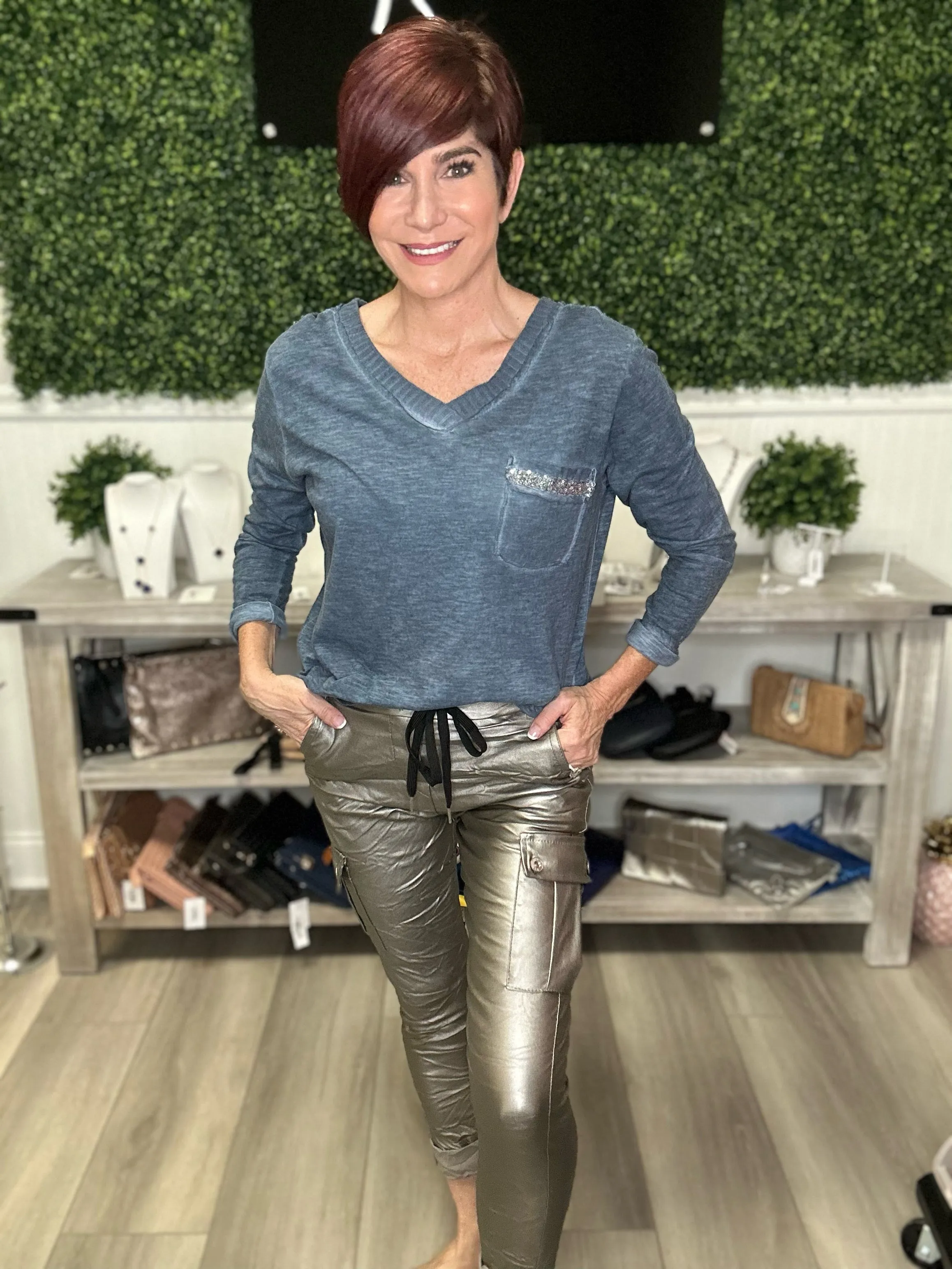Shimmer Cargo Joggers