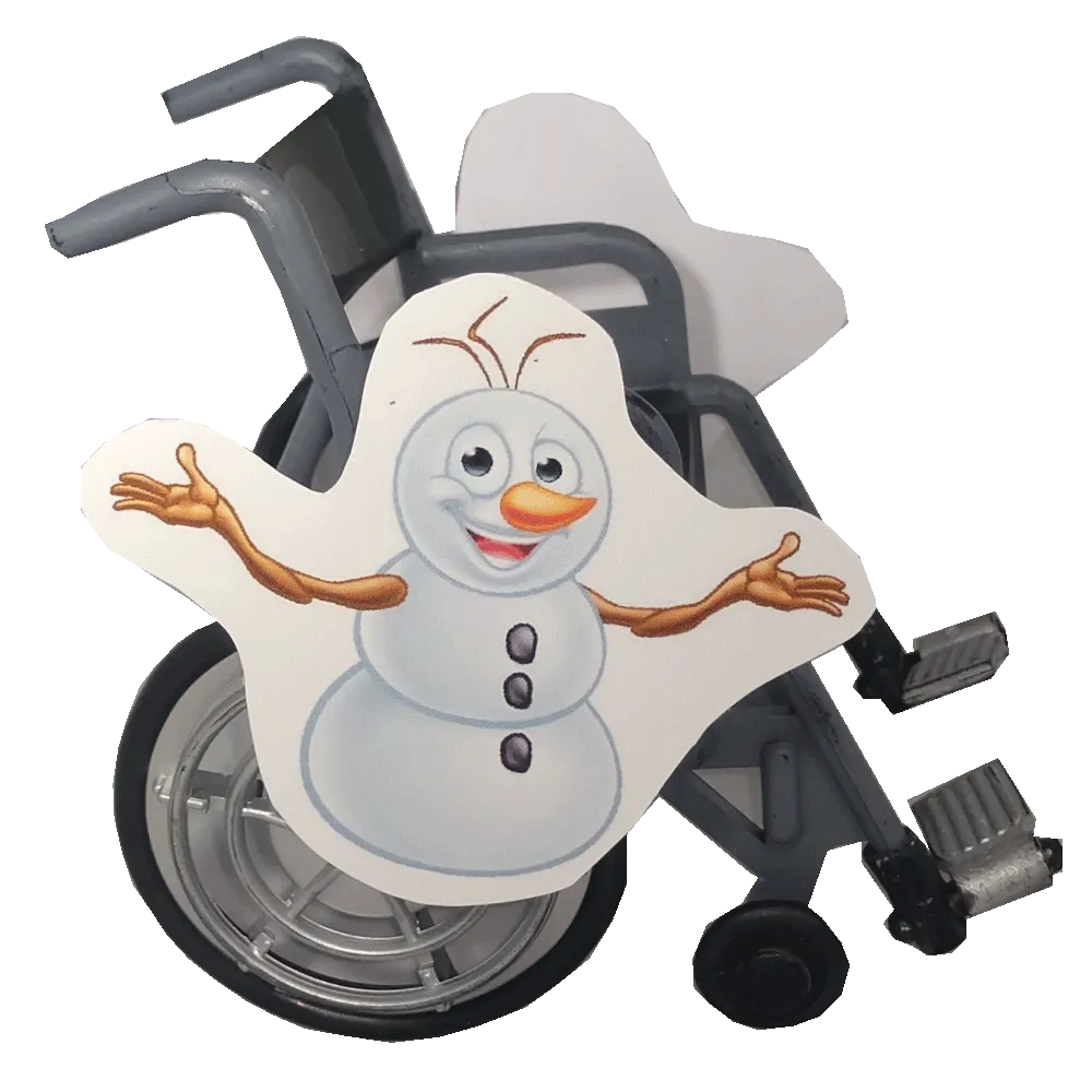 Snowman Olaf Lookalike Wheelchair Costume Child's