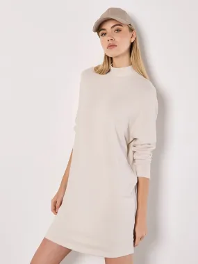 Soft Touch Cocoon Sweater Dress | Apricot - Clearance