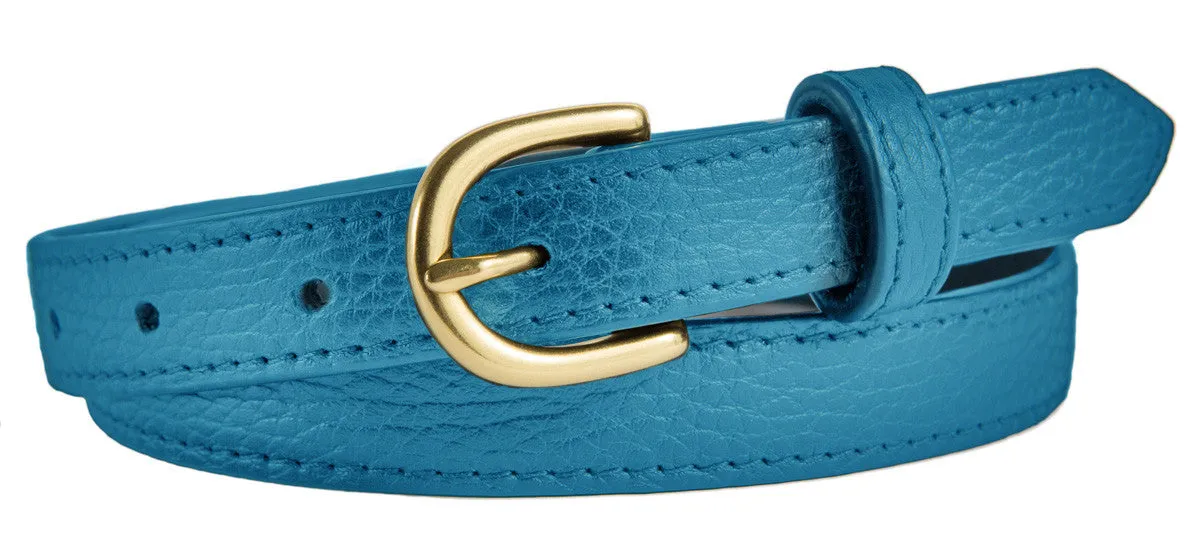 Soho Belt, (0.75") Gold Buckle