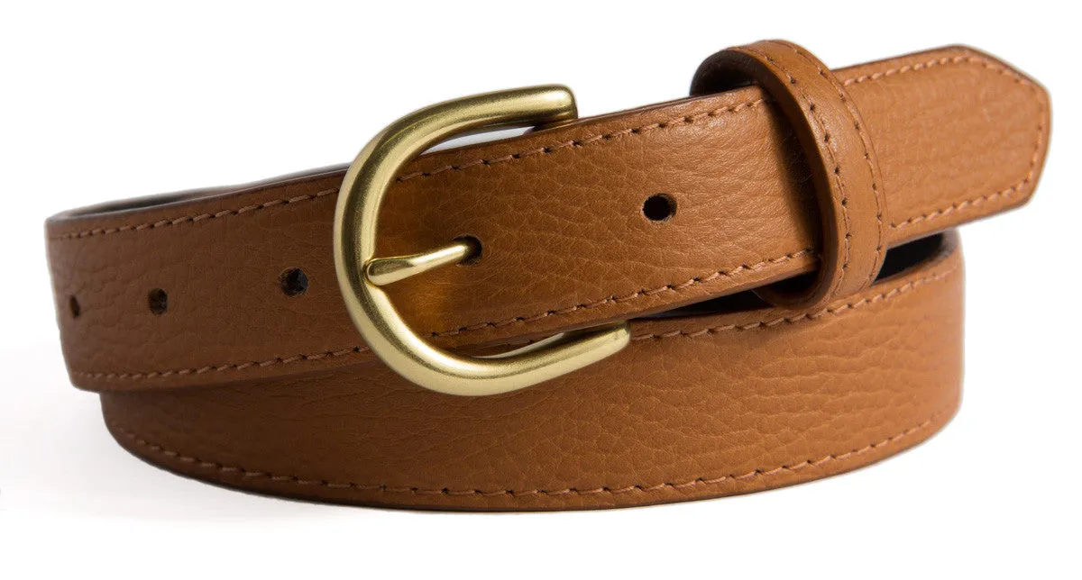 Soho Belt, (1.25") Gold Buckle