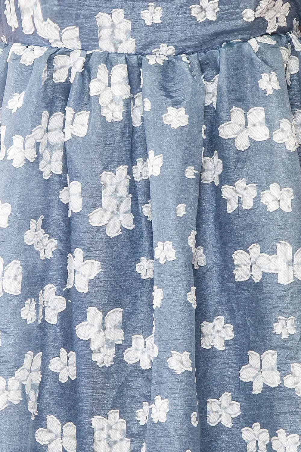 Tarjanne | Blue Babydoll Dress w/ Flowers