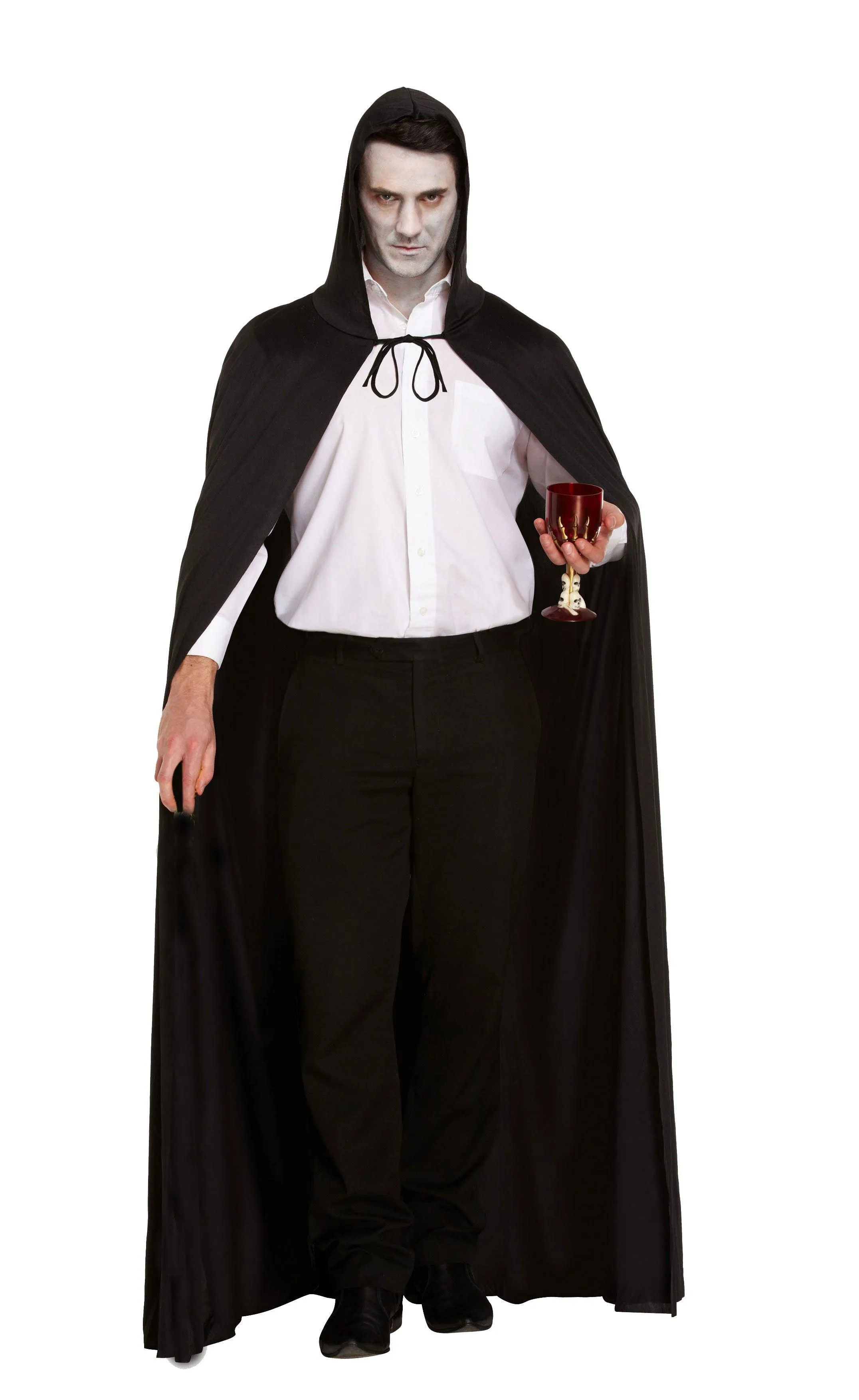 Terror Unleashed: Long Black Cape, Bleeding Scream Mask, and Fake Blooded Machete Prop
