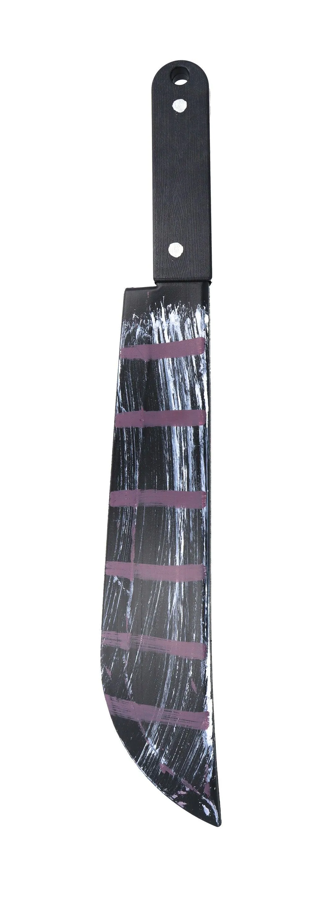 Terror Unleashed: Long Black Cape, Bleeding Scream Mask, and Fake Blooded Machete Prop