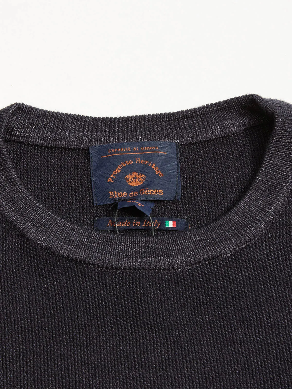 Tondo Stone Knit - Blue de Gênes