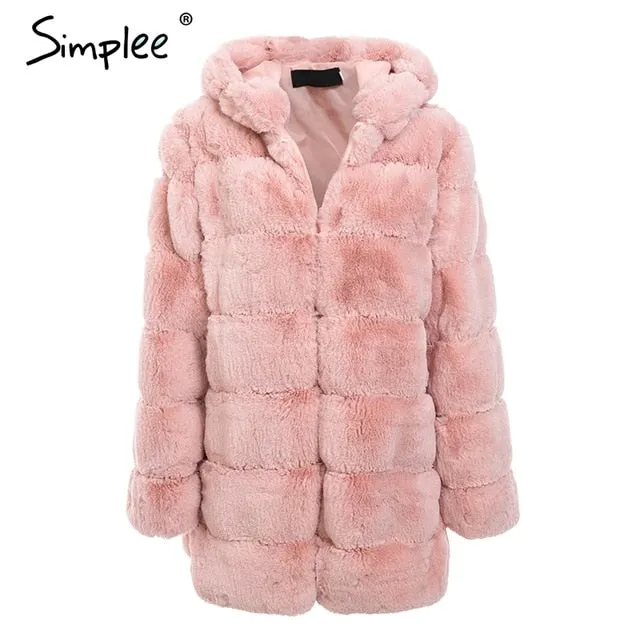 Vintage fluffy hoodie Coat 2019
