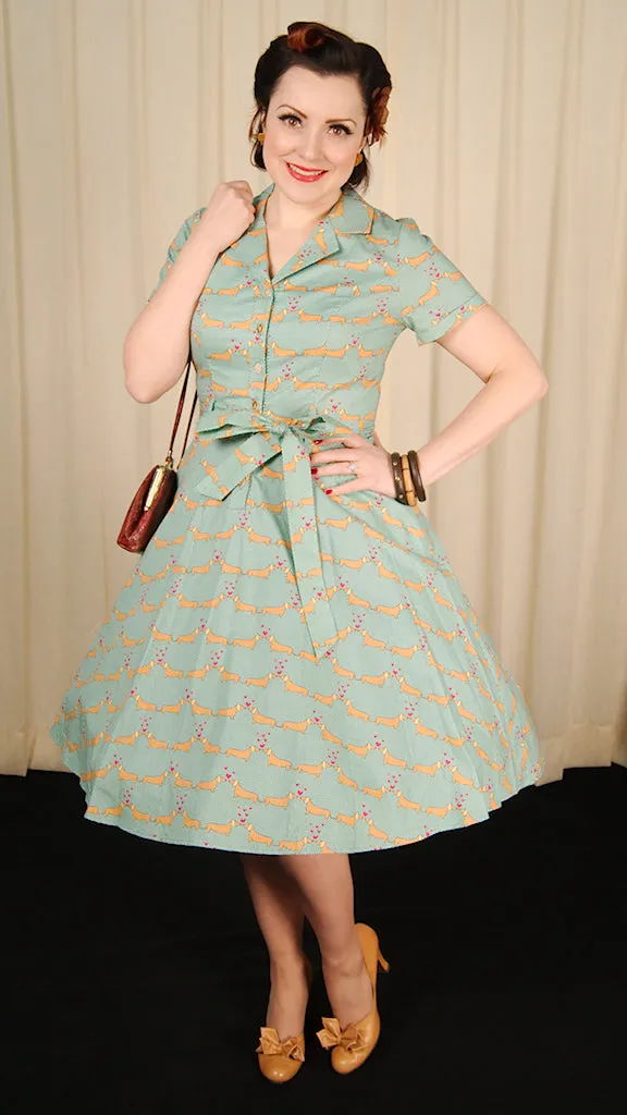 Weiner Dog Love Shirt Dress