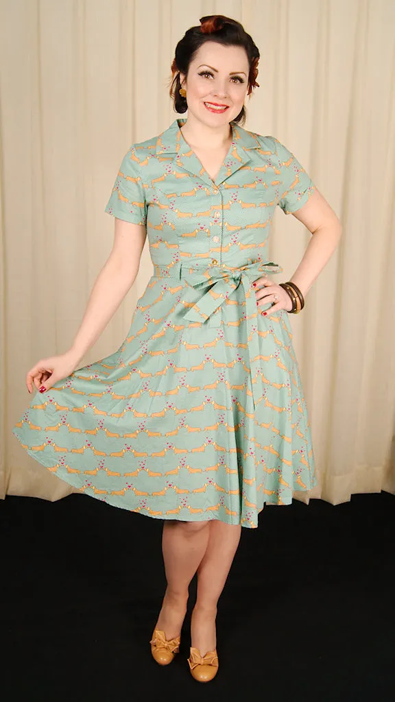 Weiner Dog Love Shirt Dress