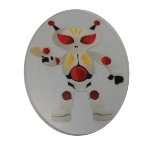 White Robot Wheelchair Decoration