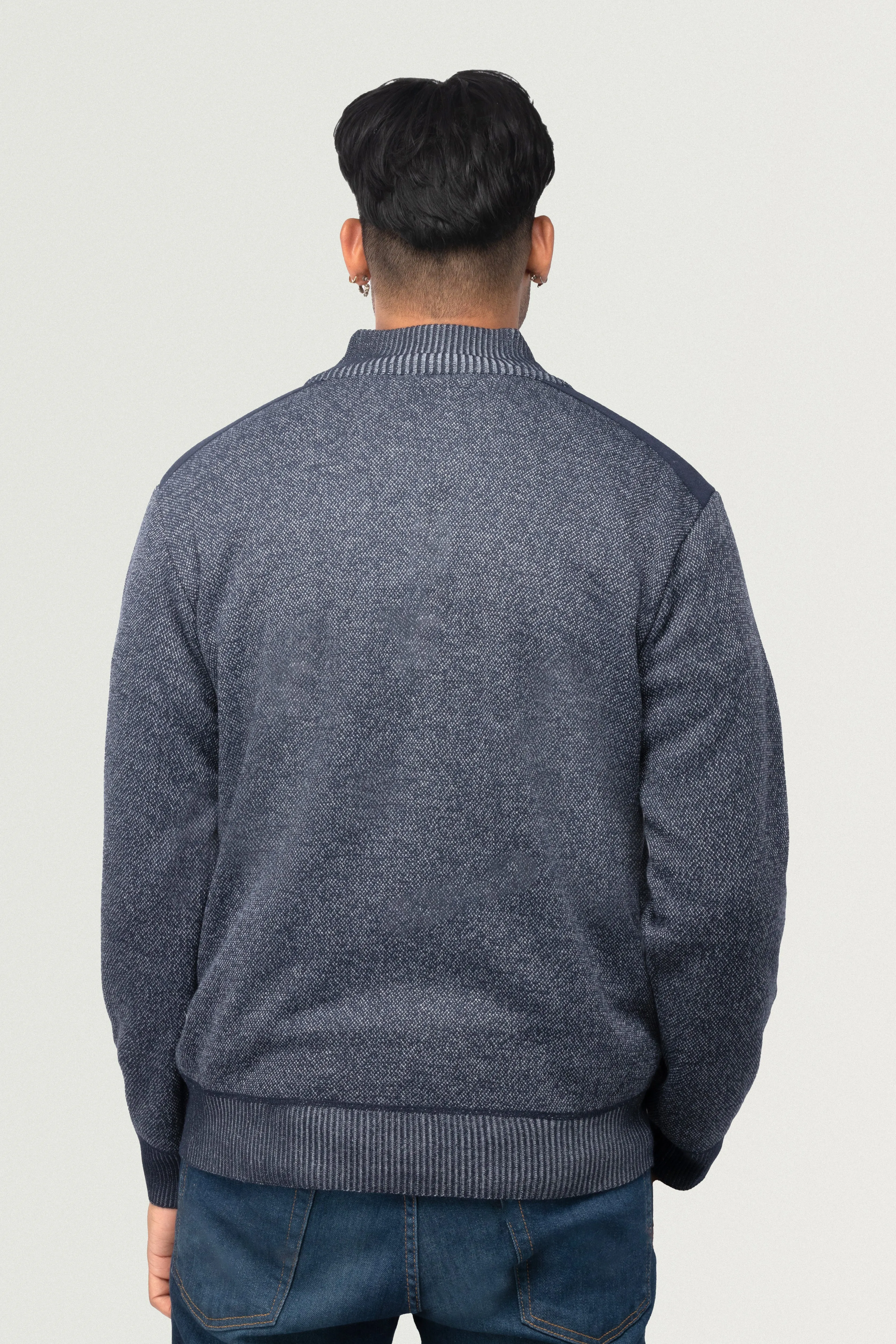 X RAY Men's Zip Up Jacket With Contrast Shoulder Piecing