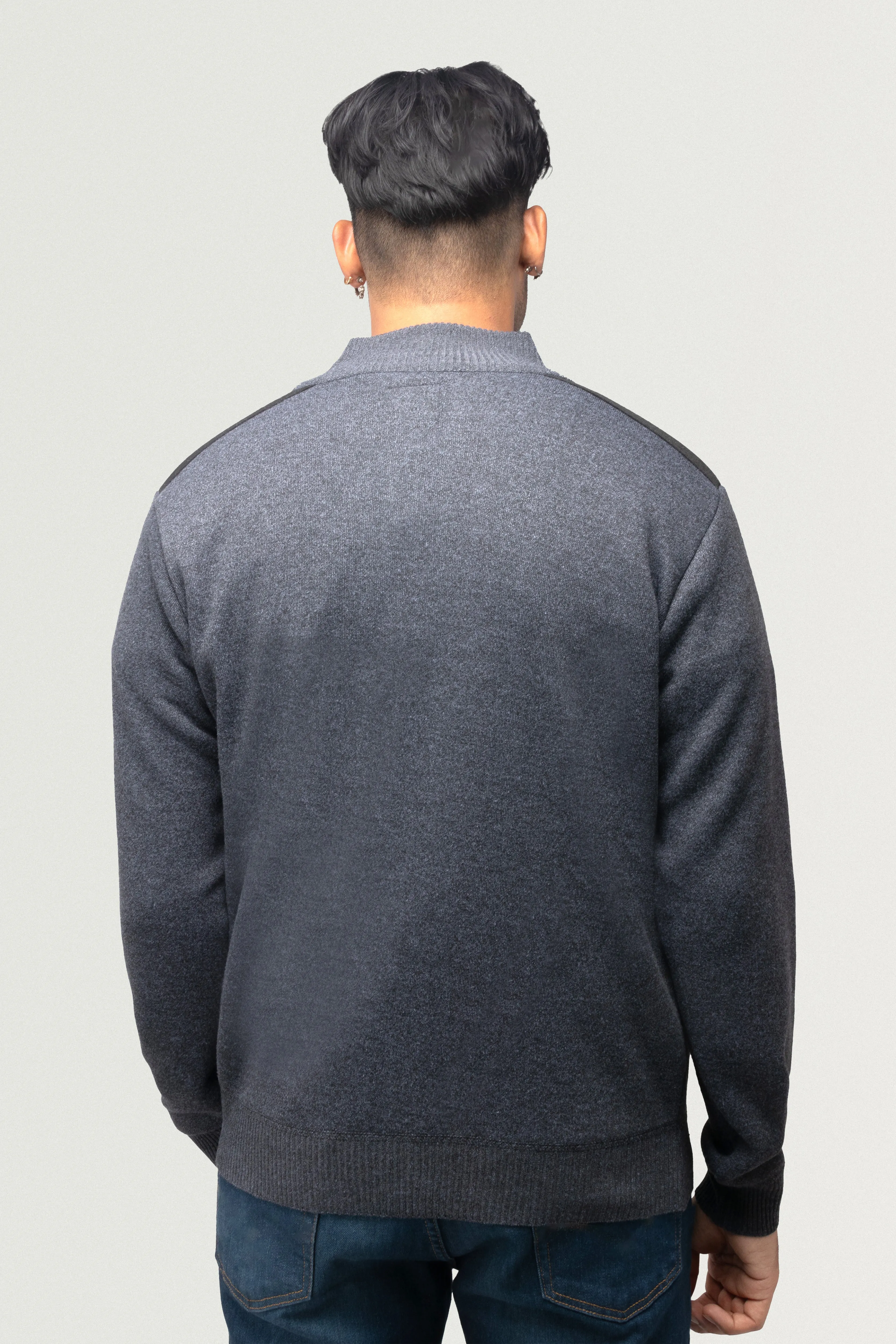 X RAY Men's Zip Up Jacket With Contrast Shoulder Piecing